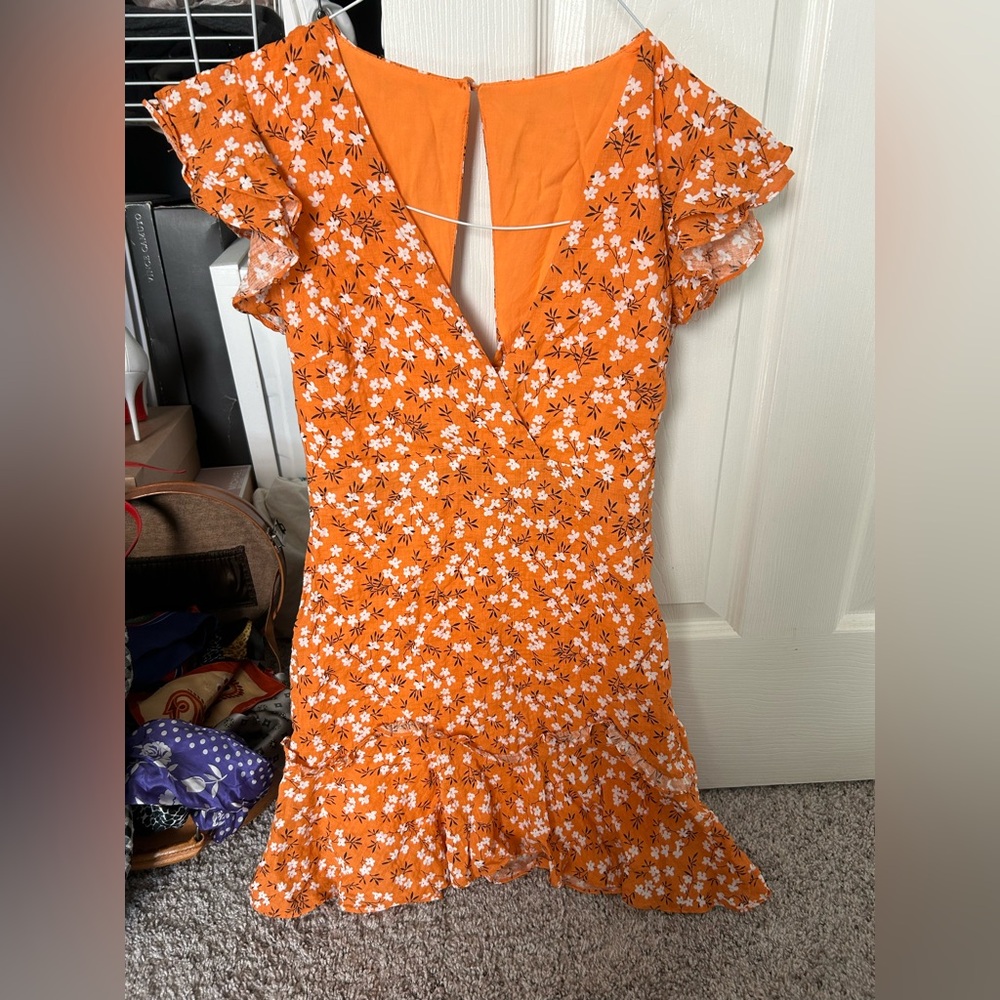 Ruffle mini dress